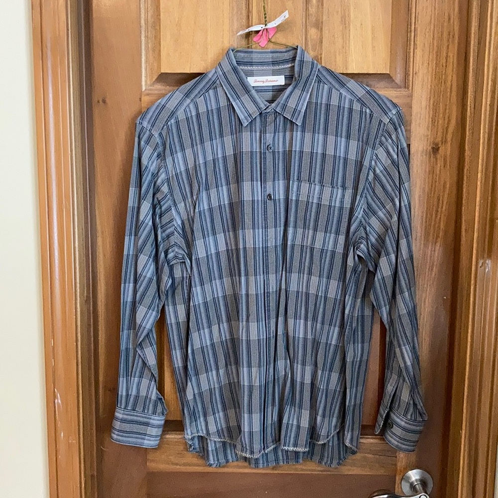 Tommy Bahama longsleeve plaid shirt large